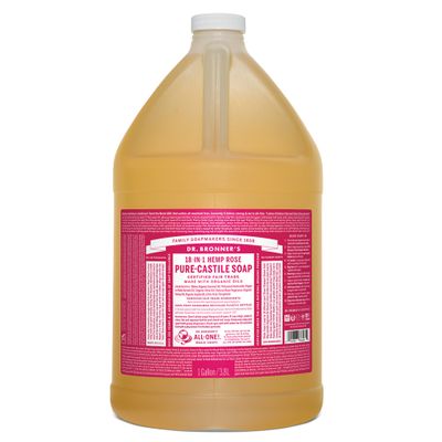 Dr. Bronner's Pure-Castile Soap Liquid Rose 3.8L